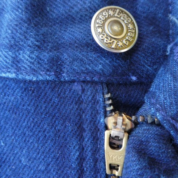 34x28 Vintage Lee Denim Jeans Mom Ultra High Waist Roomy Hip Dark Wash 18P - Picture 7 of 11